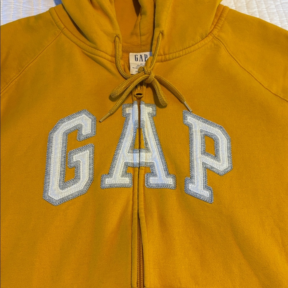 GAP Yellow Zip-Up Hoodie - Picture 3 of 5